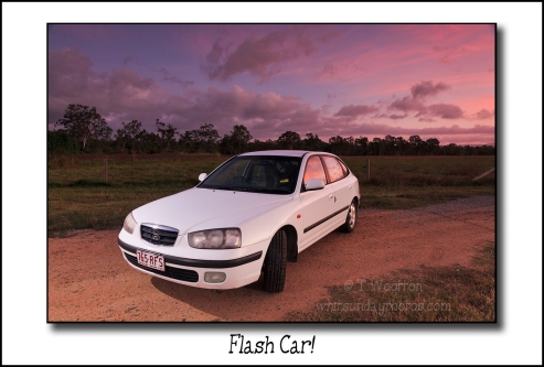 Queensland,Whitsundays,sunset,Hyundai Elantra,Strobist,